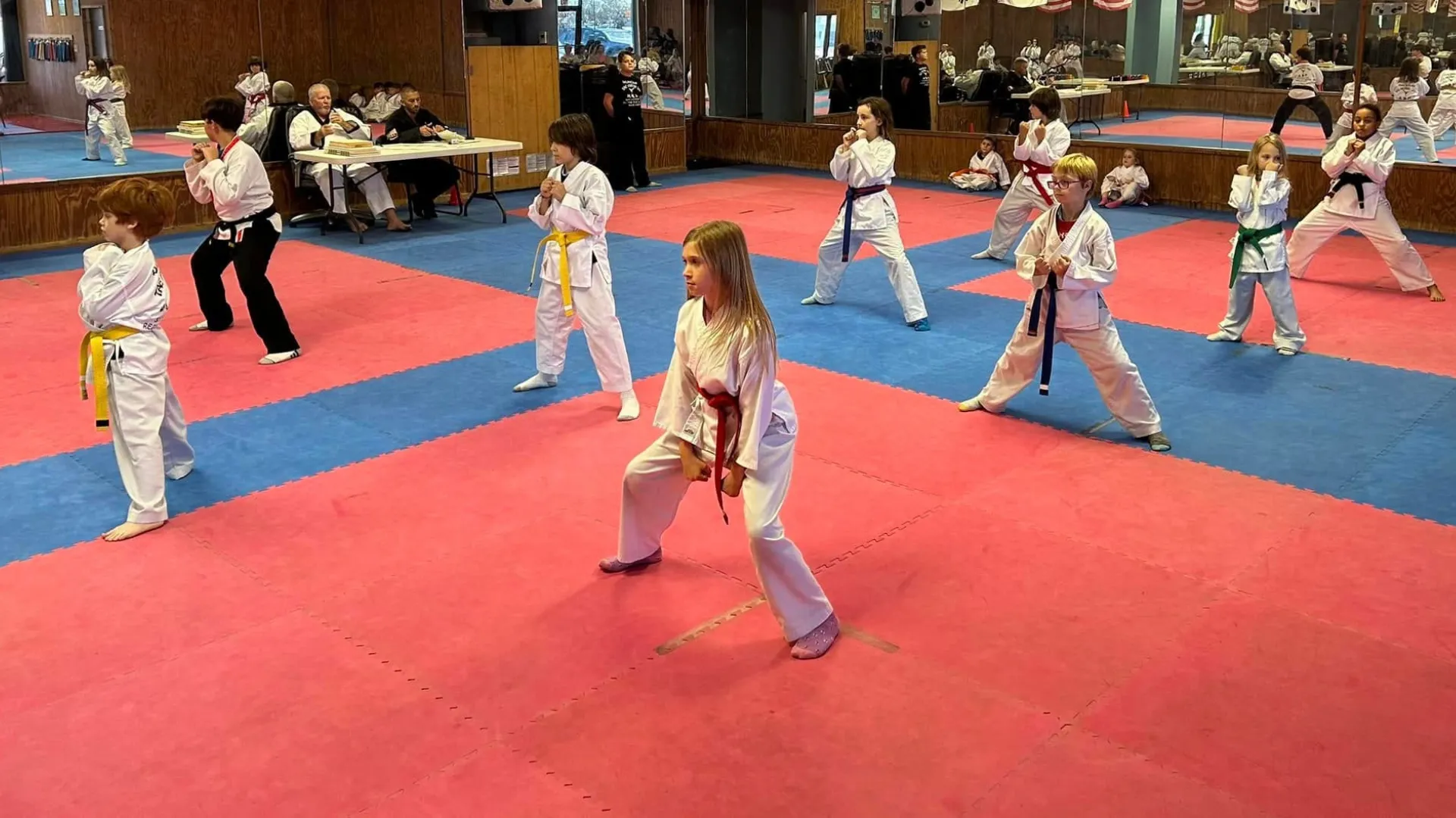 Kids Taekwondo class at Dunedin Taekwondo Academy