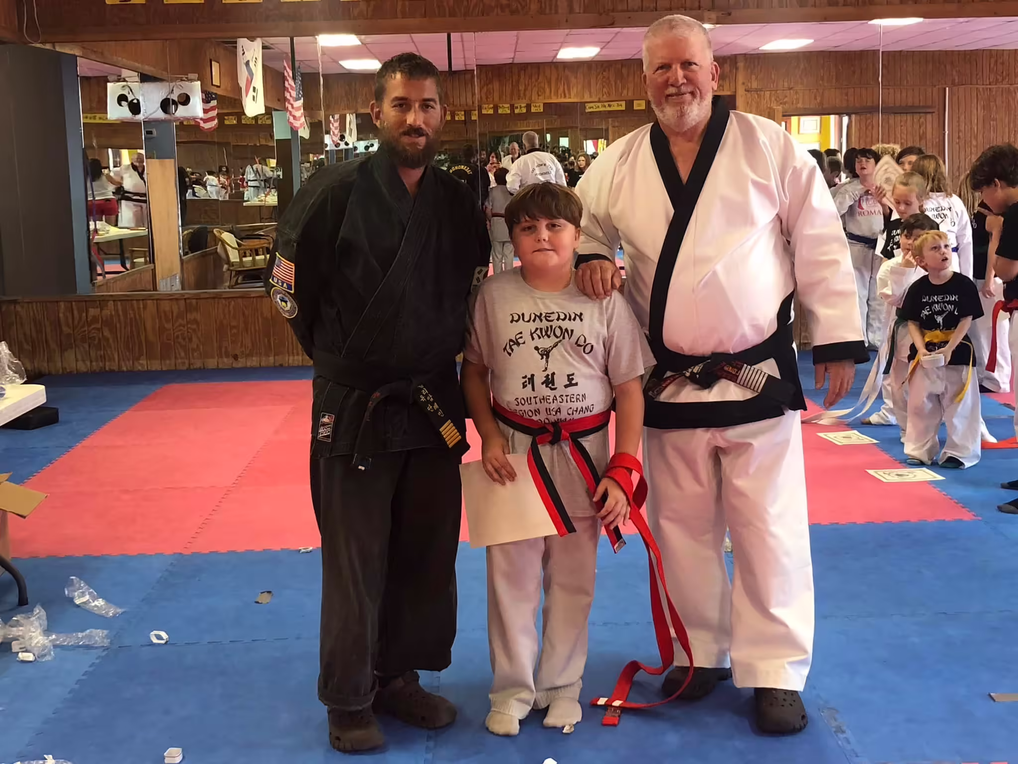Young Taekwondo students in Dunedin